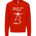 Perfectly Good Aircraft Skydiving Skydiver Mens Sweatshirt Jumper Bright Red