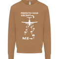 Perfectly Good Aircraft Skydiving Skydiver Mens Sweatshirt Jumper Caramel Latte