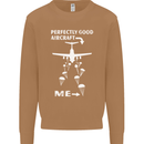 Perfectly Good Aircraft Skydiving Skydiver Mens Sweatshirt Jumper Caramel Latte