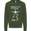 Perfectly Good Aircraft Skydiving Skydiver Mens Sweatshirt Jumper Forest Green