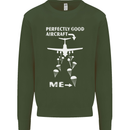 Perfectly Good Aircraft Skydiving Skydiver Mens Sweatshirt Jumper Forest Green