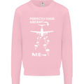 Perfectly Good Aircraft Skydiving Skydiver Mens Sweatshirt Jumper Light Pink