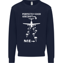 Perfectly Good Aircraft Skydiving Skydiver Mens Sweatshirt Jumper Navy Blue
