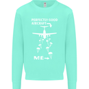 Perfectly Good Aircraft Skydiving Skydiver Mens Sweatshirt Jumper Peppermint