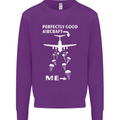 Perfectly Good Aircraft Skydiving Skydiver Mens Sweatshirt Jumper Purple