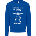 Perfectly Good Aircraft Skydiving Skydiver Mens Sweatshirt Jumper Royal Blue