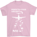 Perfectly Good Aircraft Skydiving Skydiver Mens T-Shirt Cotton Gildan Light Pink