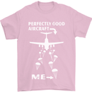 Perfectly Good Aircraft Skydiving Skydiver Mens T-Shirt Cotton Gildan Light Pink