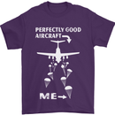Perfectly Good Aircraft Skydiving Skydiver Mens T-Shirt Cotton Gildan Purple