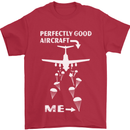 Perfectly Good Aircraft Skydiving Skydiver Mens T-Shirt Cotton Gildan Red