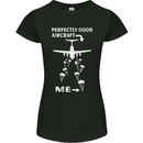 Perfectly Good Aircraft Skydiving Skydiver Womens Petite Cut T-Shirt Black