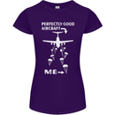 Perfectly Good Aircraft Skydiving Skydiver Womens Petite Cut T-Shirt Purple