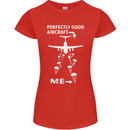 Perfectly Good Aircraft Skydiving Skydiver Womens Petite Cut T-Shirt Red