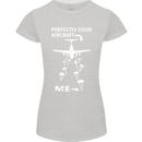 Perfectly Good Aircraft Skydiving Skydiver Womens Petite Cut T-Shirt Sports Grey