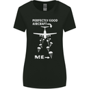 Perfectly Good Aircraft Skydiving Skydiver Womens Wider Cut T-Shirt Black