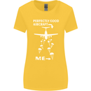 Perfectly Good Aircraft Skydiving Skydiver Womens Wider Cut T-Shirt Yellow