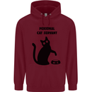 Personal Cat Servant Funny Pet Childrens Kids Hoodie Maroon