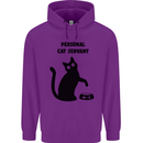 Personal Cat Servant Funny Pet Childrens Kids Hoodie Purple