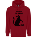 Personal Cat Servant Funny Pet Childrens Kids Hoodie Red