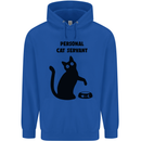 Personal Cat Servant Funny Pet Childrens Kids Hoodie Royal Blue