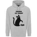 Personal Cat Servant Funny Pet Childrens Kids Hoodie Sports Grey