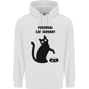 Personal Cat Servant Funny Pet Childrens Kids Hoodie White