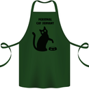 Personal Cat Servant Funny Pet Cotton Apron 100% Organic Forest Green