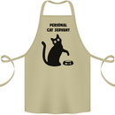 Personal Cat Servant Funny Pet Cotton Apron 100% Organic Khaki