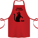 Personal Cat Servant Funny Pet Cotton Apron 100% Organic Red