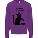 Personal Cat Servant Funny Pet Kids Sweatshirt Jumper Purple