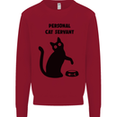 Personal Cat Servant Funny Pet Kids Sweatshirt Jumper Red
