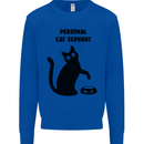 Personal Cat Servant Funny Pet Kids Sweatshirt Jumper Royal Blue