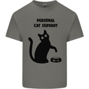 Personal Cat Servant Funny Pet Kids T-Shirt Childrens Charcoal