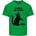 Personal Cat Servant Funny Pet Kids T-Shirt Childrens Irish Green