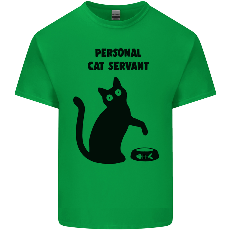 Personal Cat Servant Funny Pet Kids T-Shirt Childrens Irish Green