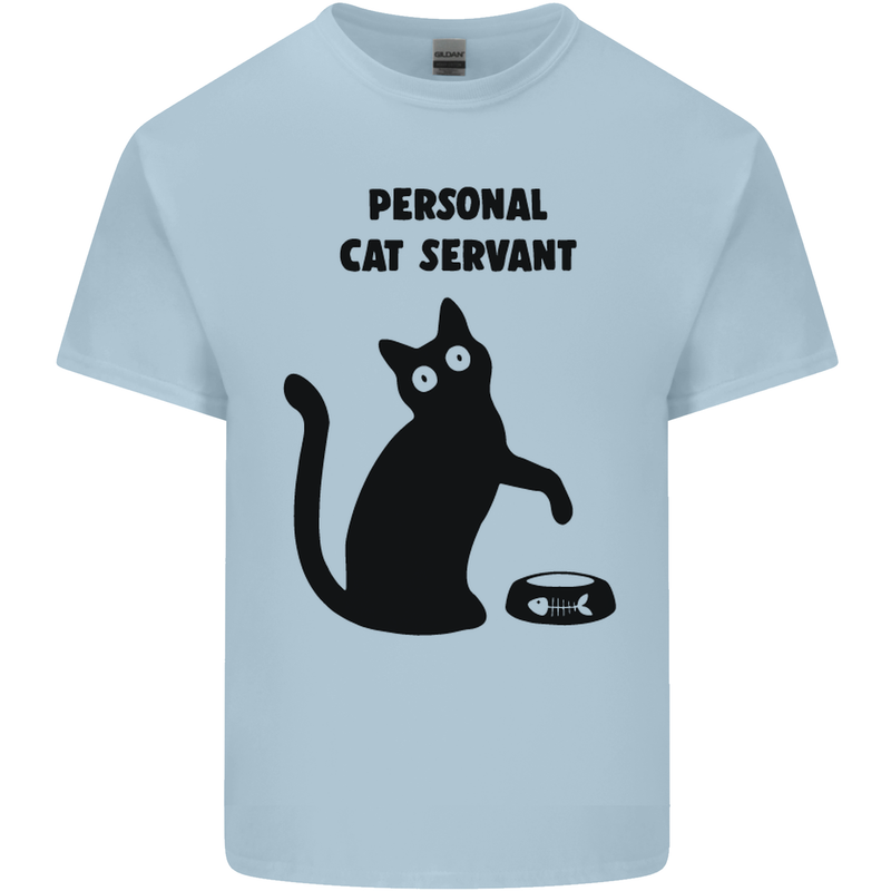 Personal Cat Servant Funny Pet Kids T-Shirt Childrens Light Blue