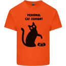 Personal Cat Servant Funny Pet Kids T-Shirt Childrens Orange