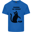 Personal Cat Servant Funny Pet Kids T-Shirt Childrens Royal Blue