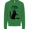 Personal Cat Servant Funny Pet Mens Sweatshirt Jumper Irish Green