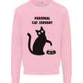 Personal Cat Servant Funny Pet Mens Sweatshirt Jumper Light Pink