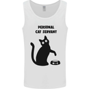 Personal Cat Servant Funny Pet Mens Vest Tank Top White