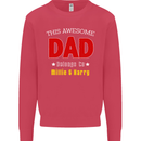 Personalised This Awesome Dad Belongs to Mens Sweatshirt Jumper Heliconia