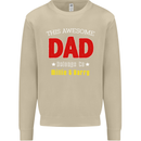 Personalised This Awesome Dad Belongs to Mens Sweatshirt Jumper Sand