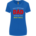 Personalised This Awesome Dad Belongs to Womens Wider Cut T-Shirt Royal Blue
