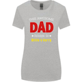 Personalised This Awesome Dad Belongs to Womens Wider Cut T-Shirt Sports Grey