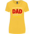 Personalised This Awesome Dad Belongs to Womens Wider Cut T-Shirt Yellow
