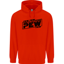Pew Pew Pew Funny SCI-FI Movie Lightsaber Childrens Kids Hoodie Bright Red