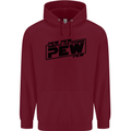 Pew Pew Pew Funny SCI-FI Movie Lightsaber Childrens Kids Hoodie Maroon