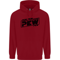 Pew Pew Pew Funny SCI-FI Movie Lightsaber Childrens Kids Hoodie Red