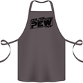 Pew Pew Pew Funny SCI-FI Movie Lightsaber Cotton Apron 100% Organic Dark Grey